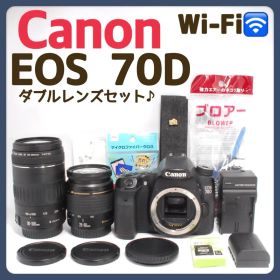 Canon EOS 70D✨標準＆超望遠✨一眼レフカメラ✨ダブルレンズセット