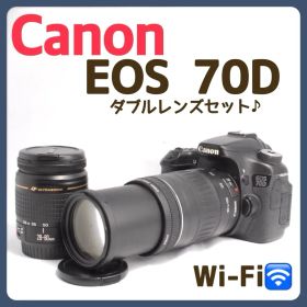 標準＆超望遠✨ Canon EOS 70D✨一眼レフカメラ✨ダブルレンズセット