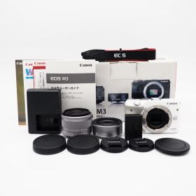 Wi-Fi&自撮り 小型軽量！ canon eos m3 ダブルレンズセット