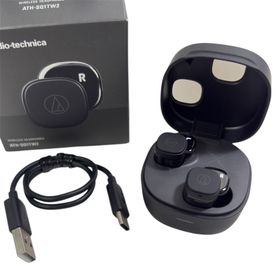 オーディオテクニカ(audio-technica)のオーディオテクニカ ATH-SQ1TW2 BK ワイヤレスイヤホン(ヘッドフォン/イヤフォン)