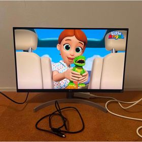 エルジーエレクトロニクス(LG Electronics)のLG 27インチ/4K/HDR10対応 モニターディスプレイ27UK600-W(ディスプレイ)