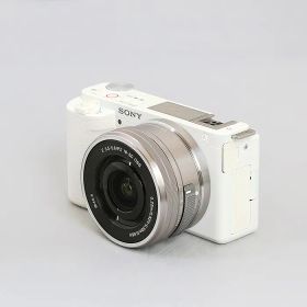 【中古】(ソニー) SONY VLOGCAM ZV-E10L W パワーズームレンズキット ホワイト