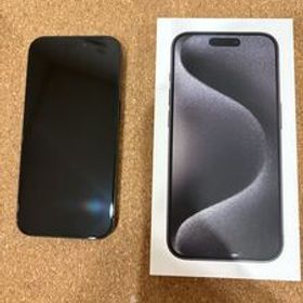 中古 SIMフリー iPhone 15 Pro 128GB ブラックチタニウム バッテリー88%正常