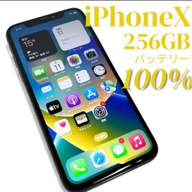 【動作確認】 iPhone X 256GB バッテリー100% SIMロックなし