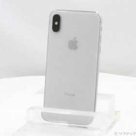 〔中古品〕 iPhoneX 64GB シルバー MQAY2J／A SIMフリー【377】