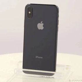 〔中古品〕 iPhoneX 64GB スペースグレイ MQAX2J／A SIMフリー【377】