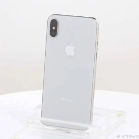 〔中古品〕 iPhoneX 64GB シルバー MQAY2J／A SIMフリー【377】