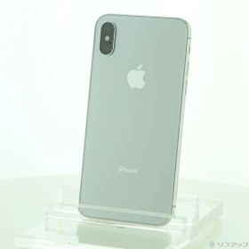 〔中古品〕 iPhoneX 64GB シルバー MQAY2J／A SIMフリー【348】