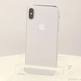 〔中古品〕 iPhoneX 64GB シルバー MQAY2J／A SIMフリー【247】