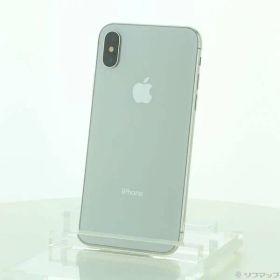 〔中古品〕 iPhoneX 256GB シルバー MQC22J／A SIMフリー【295】