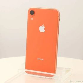 〔中古品〕 iPhoneXR 128GB コーラル MT0T2J／A SIMフリー【377】