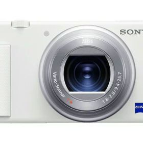 【ポイント10倍】 SONY デジタルカメラ VLOGCAM ZV-1 (W) [ホワイト] [画素数：2100万画素(総画素)/2010万画素(有効画素) 光学ズーム：2.7倍 撮影枚数：260枚] 【P10倍】