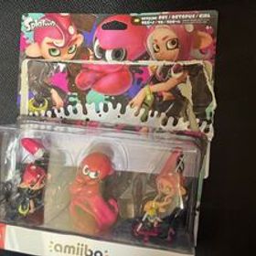 amiibo トリプルセット タコボーイ タコ タコガール 開封品 中古 使用上の問題無し