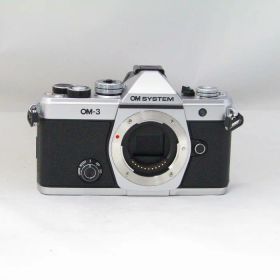 【中古】 OM SYSTEM OM-3 ボデイ シルバー【中古カメラ デジタル一眼】 ランク：AB