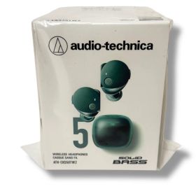 【新品未開封】オーディオテクニカ ATH-CKS50TW2 GR(E) ワイヤレスイヤホン Bluetooth 5.3 ノイズキャンセリング 重低音 LE Audio対応 オリジナルステッカー付き