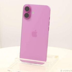 〔中古〕Apple(アップル) iPhone16 Plus 128GB ピンク 3N345J／A SIMフリー〔262-ud〕