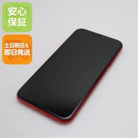アイフォーン(iPhone)の超美品 SIMフリー iPhone 11 128GB プロダクトレッド M222(スマートフォン本体)