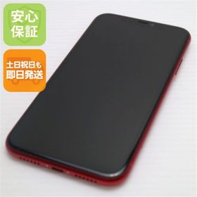 アイフォーン(iPhone)の超美品 SIMフリー iPhone 11 64GB プロダクトレッド M222(スマートフォン本体)