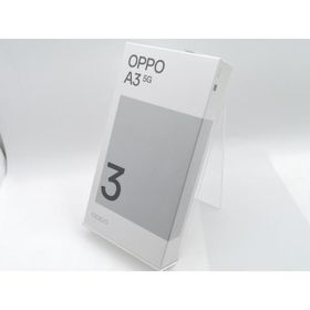 【未使用】Oppo ymobile 【SIMフリー】 OPPO A3 5G 4GB 128GB ブラック【ECセンター】保証期間３ヶ月