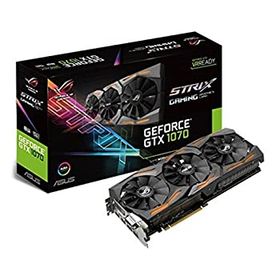 【中古】ASUS ROG Strix GeForce GTX 1070 Ti 8GB GDDR5 アドバンスエディション VR レディ DP HDMI DVI ゲームグラフィックスカード (ROG-STRIX-GTX1070