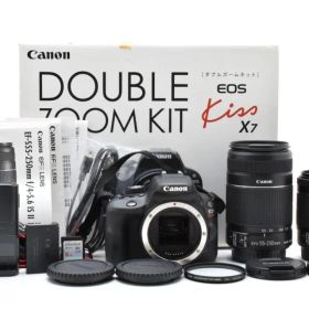 ★極上品★ CANON EOS Kiss X7 ダブルズームキット 元箱付属
