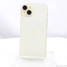 〔中古品〕 iPhone15 Plus 256GB イエロー MU0J3J／A SIMフリー【258】
