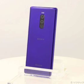 〔中古品〕 Xperia 1 64GB パープル SO-03L docomoロック解除SIMフリー【198】