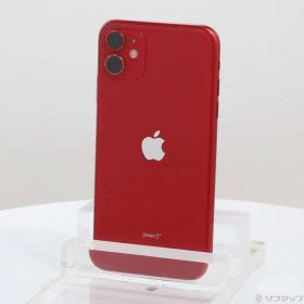 〔中古品〕 iPhone11 64GB プロダクトレッド MWLV2J／A SIMフリー【377】
