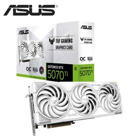 ASUS｜エイスース ASUS NVIDIA GeForce RTX 5070 Ti ホワイトカラートリプルファン搭載 オーバークロック グラフィックボード TUF-RTX5070TI-O16G-WHITE-GAMING