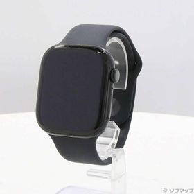 〔中古〕Apple(アップル) Apple Watch Series 10 GPS 46mm ジェットブラックアルミニウムケース ブラックスポーツバンド〔377-ud〕