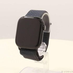 〔中古〕Apple(アップル) Apple Watch Series 10 GPS 46mm ジェットブラックアルミニウムケース インクスポーツループ〔349-ud〕