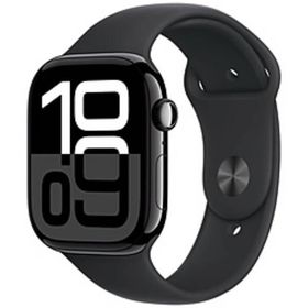 〔中古〕Apple(アップル) Apple Watch Series 10 GPS 46mm ジェットブラックアルミニウムケース ブラックスポーツバンド〔258-ud〕