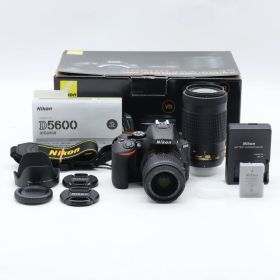 Nikon デジタル一眼レフカメラ D5600 ダブルズームキット ブラック D5600WZBK #4651