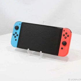 【中古】Nintendo(任天堂) Nintendo Switch 有機ELモデル Joy-Con(L) ネオンブルー／(R) ネオンレッド 【220-ud】