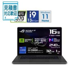 [法人限定] GU603VI-I9R4070G ゲーミングノートパソコン ROG Zephyrus G16 エクリプスグレー ［16.0型 Windows11…