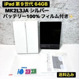 iPad 第9世代 64GB MK2L3JA シルバー バッテリー100%