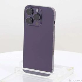 〔中古品〕 iPhone14 Pro 128GB ディープパープル MQ0F3J／A SIMフリー【344】