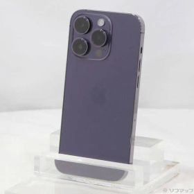 〔中古品〕 iPhone14 Pro 128GB ディープパープル MQ0F3J／A SIMフリー【368】