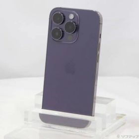 〔中古品〕 iPhone14 Pro 128GB ディープパープル MQ0F3J／A SIMフリー【344】