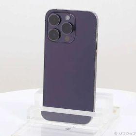 〔中古品〕 iPhone14 Pro 256GB ディープパープル MQ1E3J／A SIMフリー【344】