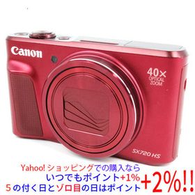 【中古】Canon製 PowerShot SX720 HS レッド 2030万画素