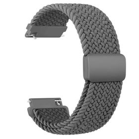 (Amzpas) 20mm バンド for Amazfit Active 2/GTS 4 Mini/GTS 4/GTS 3/GTS 2 Mini, Bip U Pro/Bip 3/Bip 3 Pro 編み込み 磁気吸