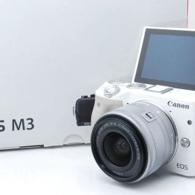 ★コンパクトに凝縮された実力！Wi-Fi搭載☆キャノン EOS M3 ホワイト レンズキット★
