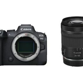 【ポイント10倍】 CANON デジタル一眼カメラ EOS R6 RF24-105 IS STM レンズキット [本体タイプ：一体型 画素数(フロント)：録画画素数：200万画素/総画素数：300万画素 駐車監視機能：オプション] 【P10倍】