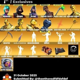 超安全/古参アカウント/ワンダー/アイコニック/トラビス/グロー/ミンティー | フォートナイト(Fortnite)のアカウントデータ、RMTの販売・買取一覧