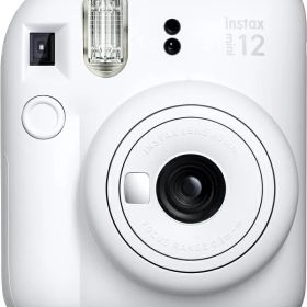 FUJIFILM 富士フイルム チェキ INSTAX mini 12 クレイホワイト(INS MINI 12 WHITE)