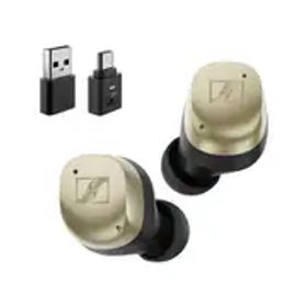 【ゼンハイザー お買い得セット】「完全ワイヤレスイヤホン MOMENTUM True Wireless 4 ゴールド MTW4-GOLD」＋「Bluetooth USB アダプター BTD-700」