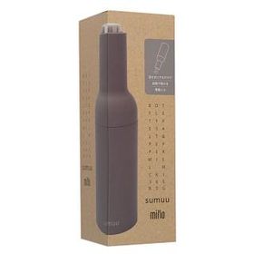 マクロス ボトル型 ソルト＆ペッパーミル 自動挽き sumuu millo MCK-136SG スモークグレー