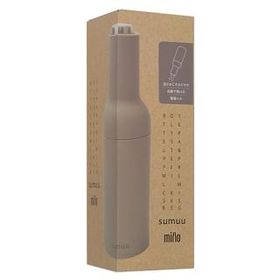 マクロス ボトル型 ソルト＆ペッパーミル 自動挽き sumuu millo MCK-136SB スモークベージュ