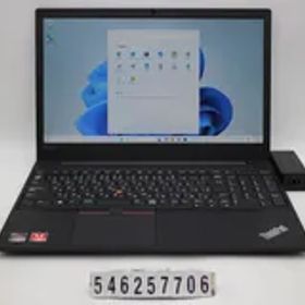 Lenovo ThinkPad E595 Ryzen 5 3500U 2.1GHz/8GB/256GB(SSD)/15.6W/FHD(1920x1080)/Win11 【546257706】